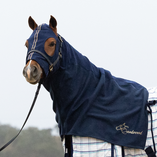 Earlwood Hood - FLEECE - Navy/Gold