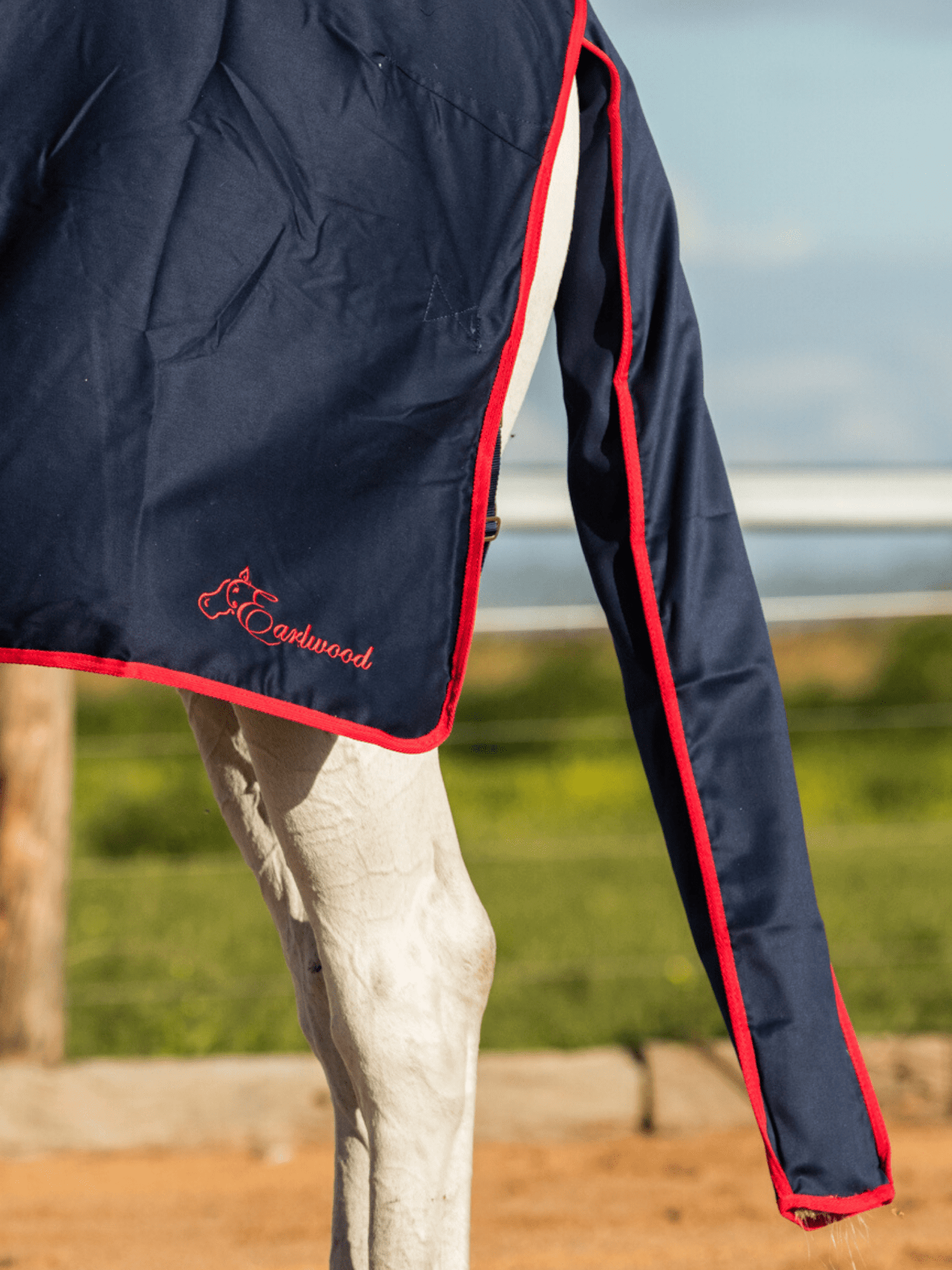 Earlwood Navy-Red Cotton Show Rug (Rug & Tail Bag only)