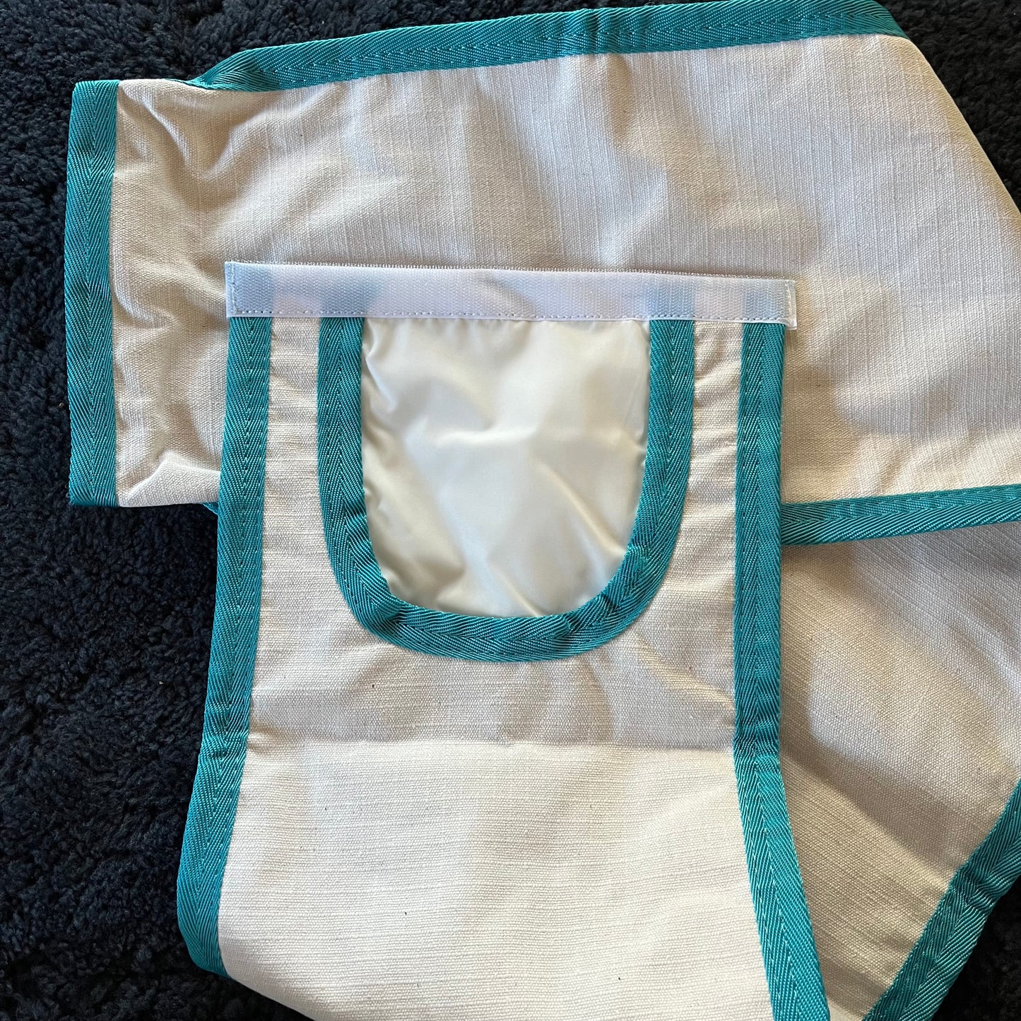 Oatmeal Turquoise Earlwood Tail Bag