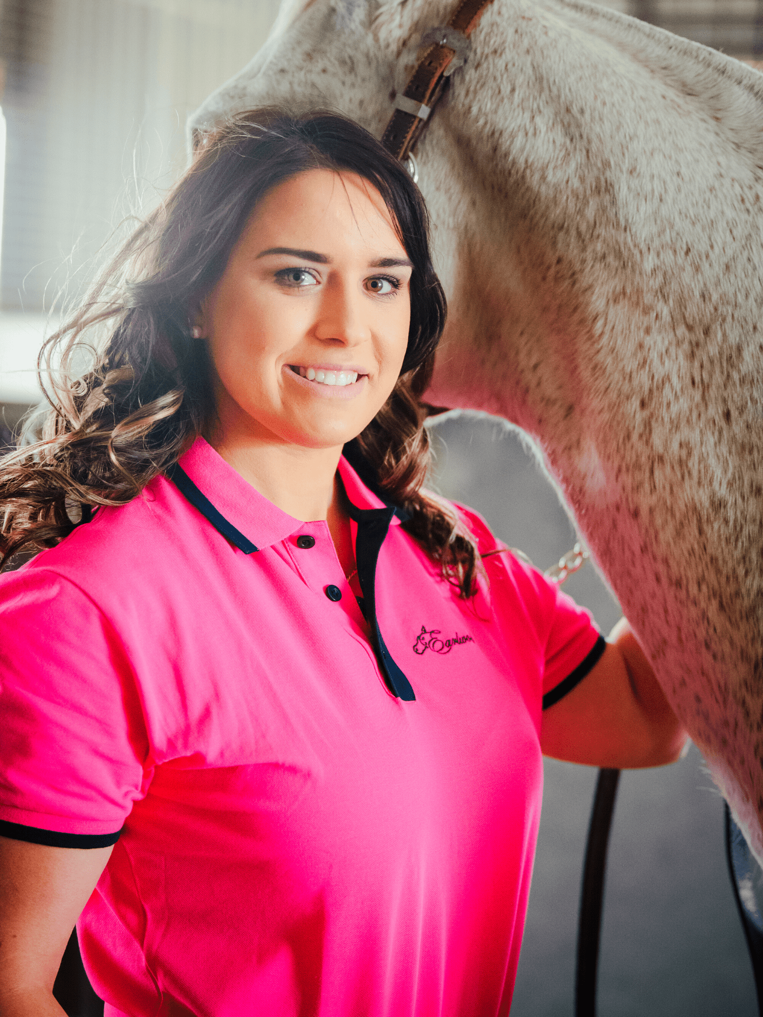 Pink polo for clearance women