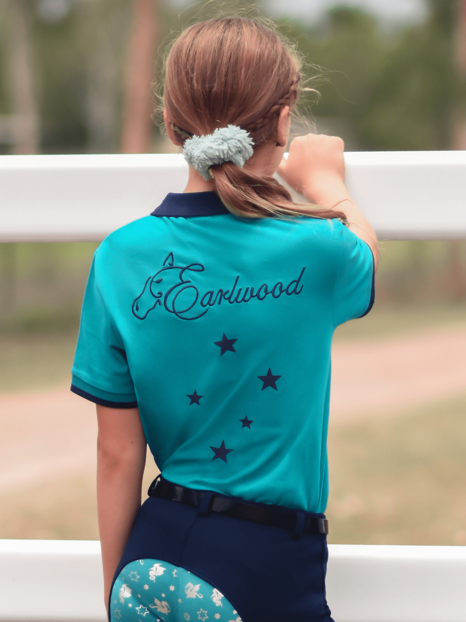 Children Earlwood Polo Shirt Turquoise