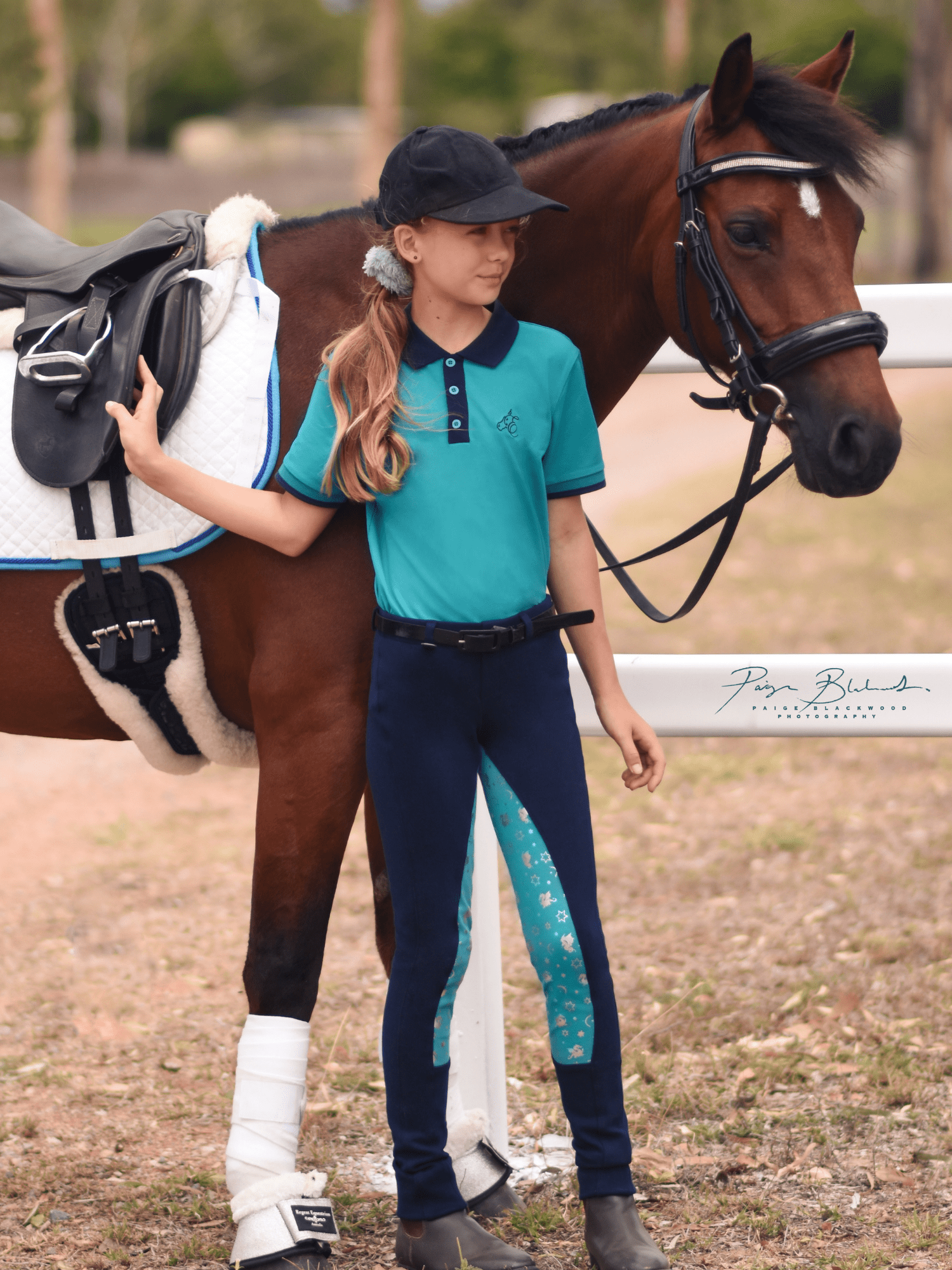 Childrens horse riding polo shirts best sale
