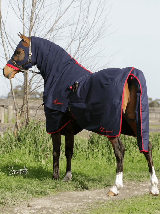 Horses in Earlwood Cotton Show Rug (Head and tail only)